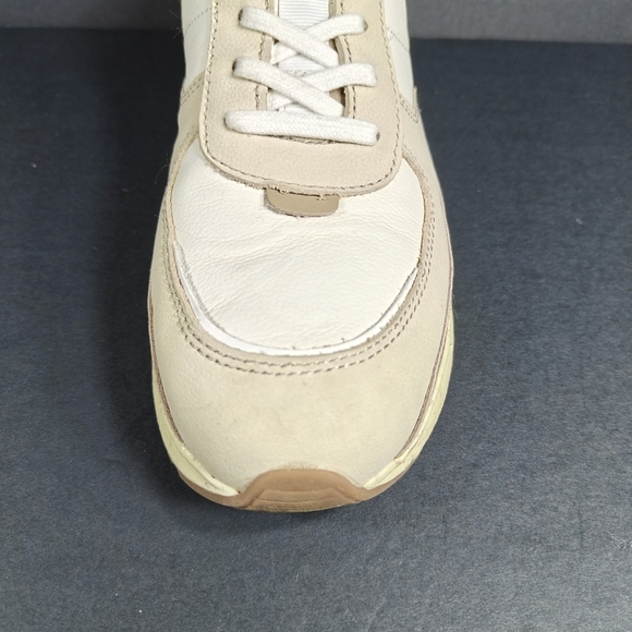Madewell Kickoff Trainer Sneakers Colorblock Leather Neutral Unisex Women 8.5M - Picture 5 of 10